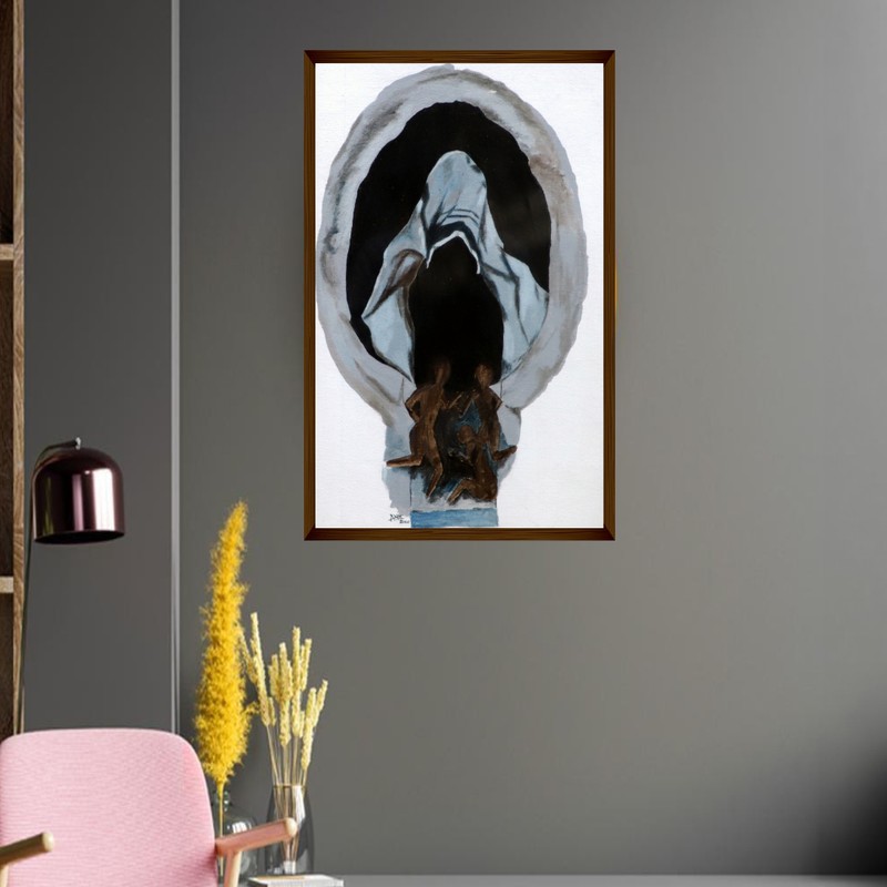 Sanctum Canvas Wall Painting - Small
