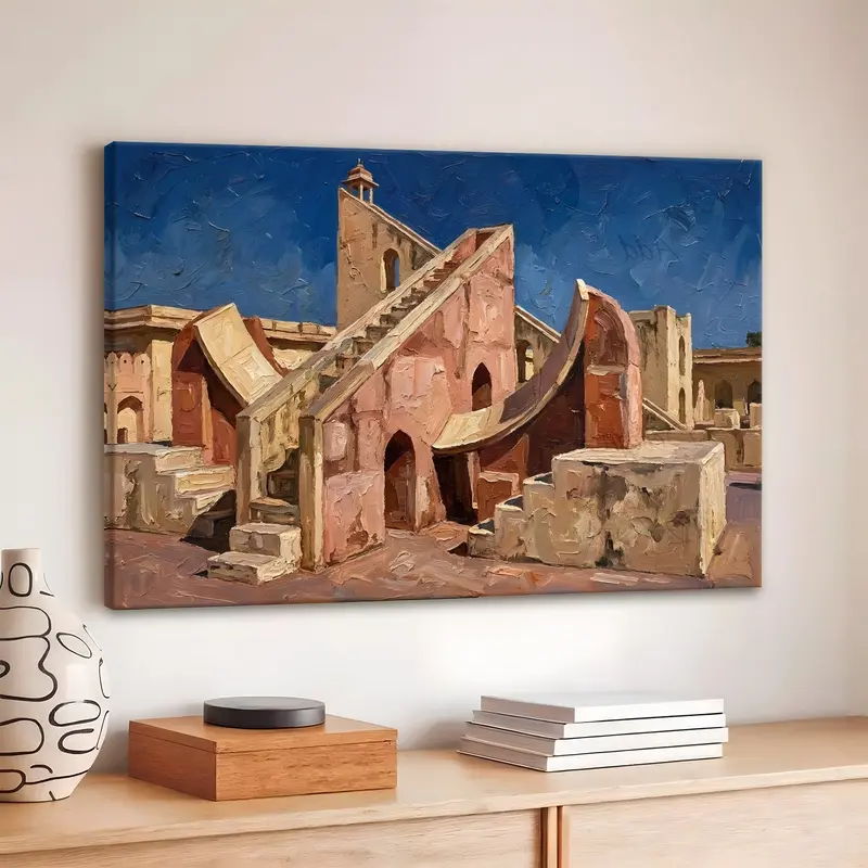 Historic Jantar Mantar Observatory Canvas Wall Painting