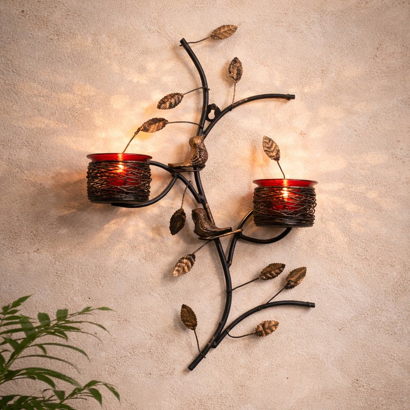 Patra Candle Holder - Red