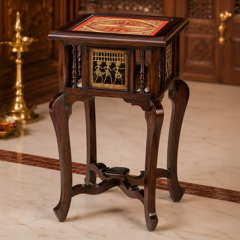 Nirvan Teak Wood Side Table