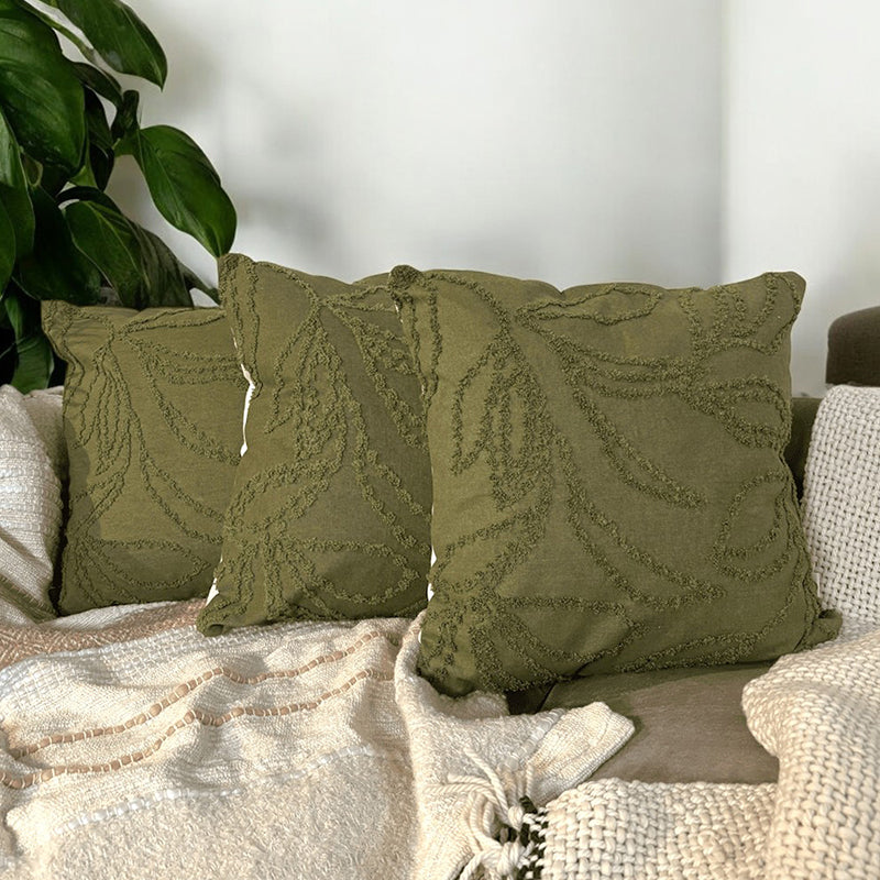 Tapestra Tufted Cushion Cover Set - Set Of Three