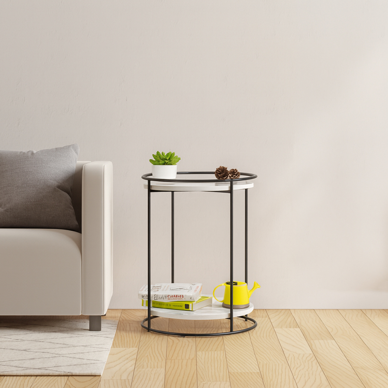 Fenwicke Marble Top Side Table