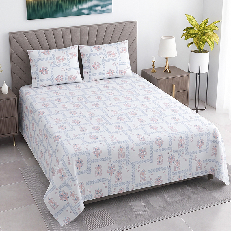 LilyWeave Cotton Bedsheet - 400 TC - King