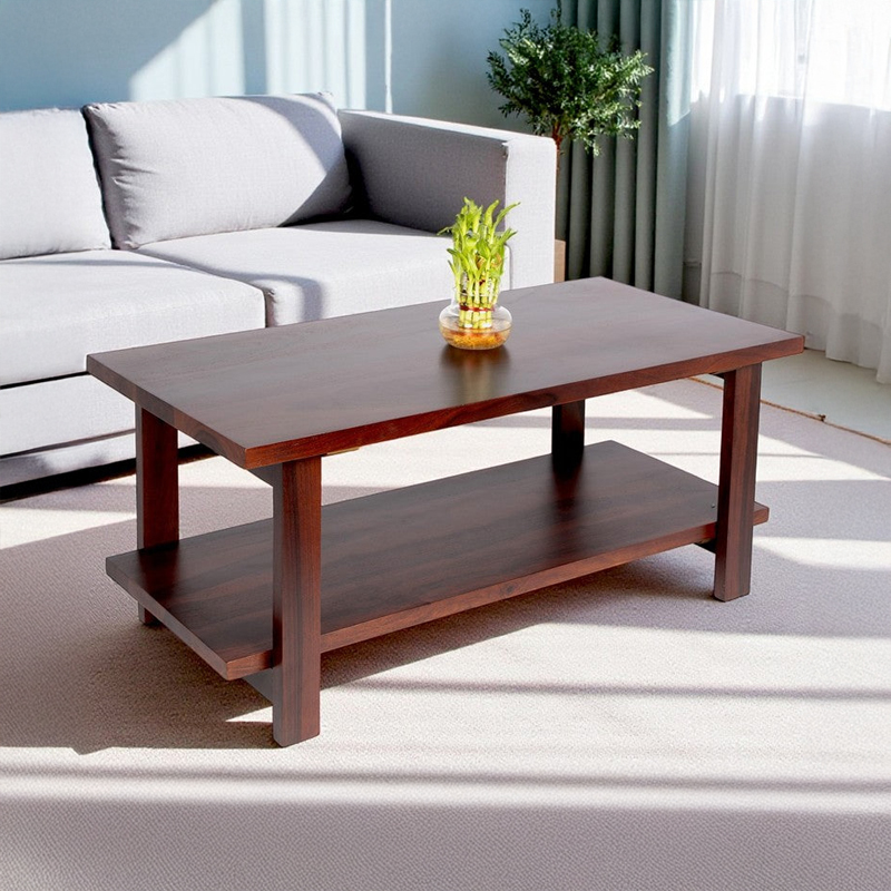 Xynex Sheesham Wooden Center Table - Brown