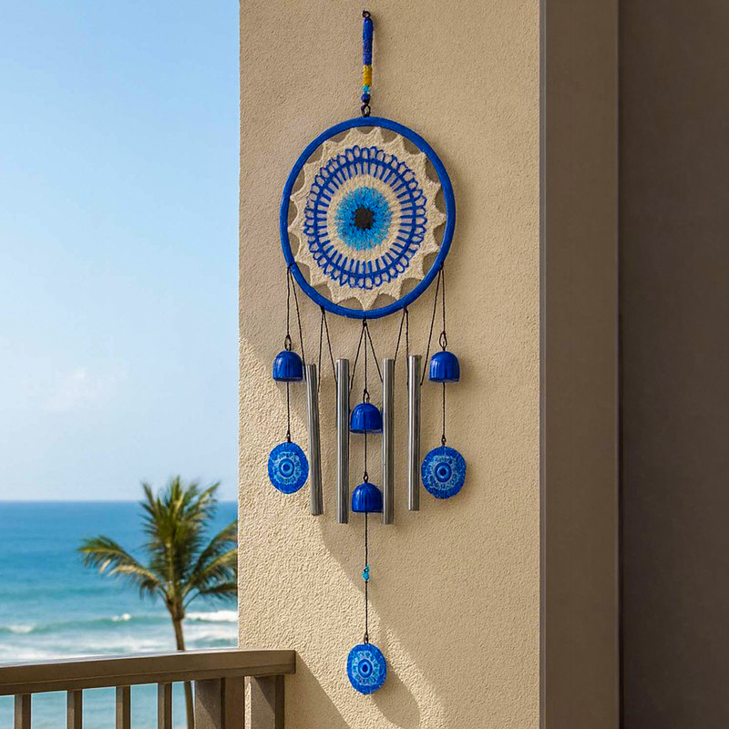 Protective Aura Metal & Stone Windchimes
