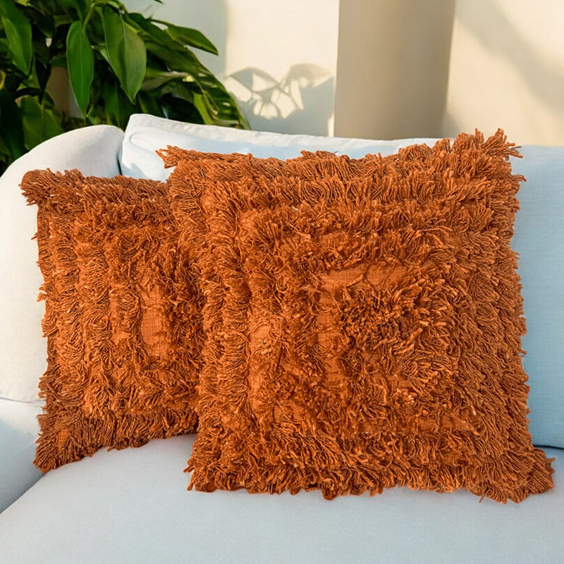 Monowave Tufted Cushion Cover Set - Set Of Two