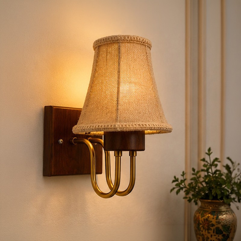 Calista Jute Wall Lamp - Beige
