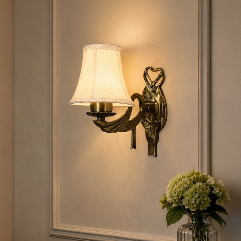 Velmora Cotton Wall Lamp - White