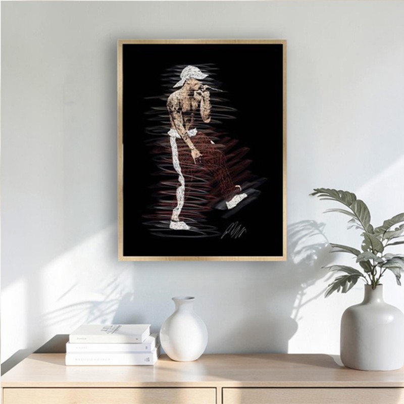 Wandering Elder Wall Painting With Frame