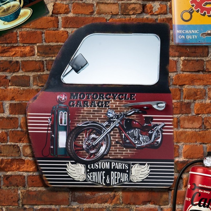 Motorcycle Garage Metal Wall Accent