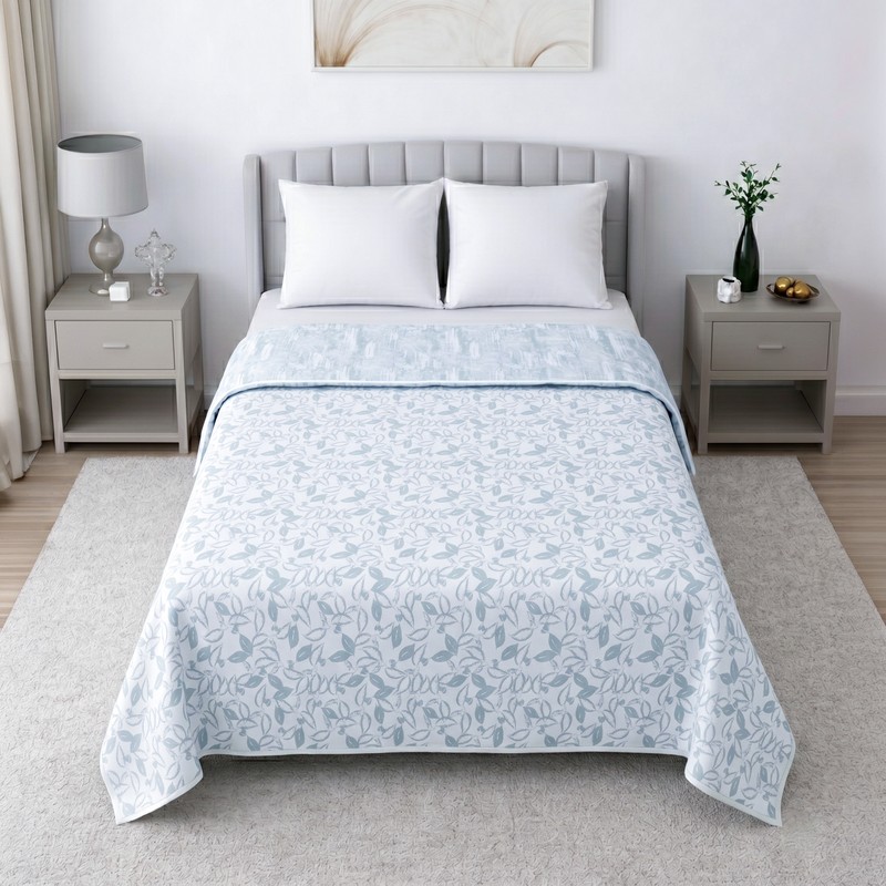 Nestora Printed Cotton Dohars - 400 GSM - Queen/Double