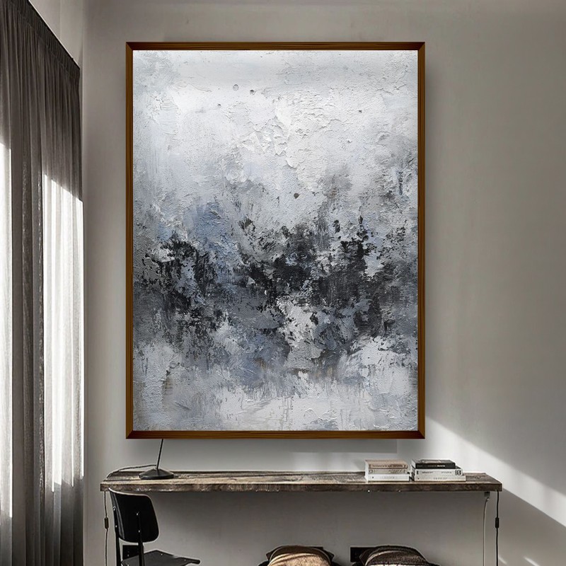 Ashen Mist Canvas Wall Painting