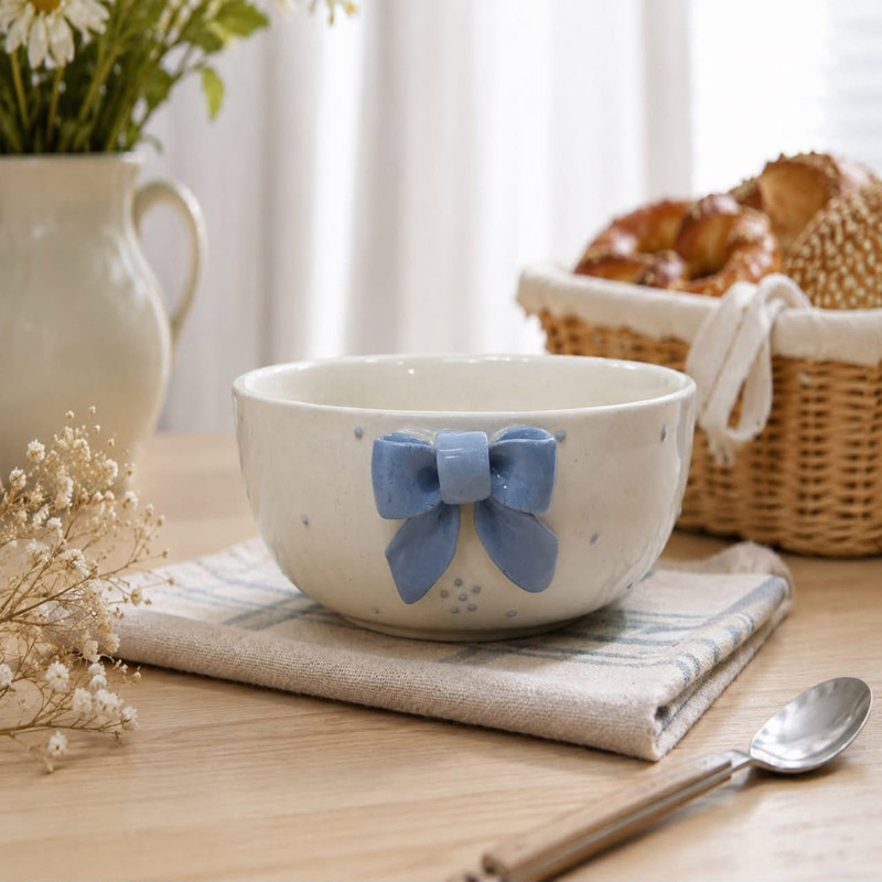 Sapore Ceramic Snack Bowl (Blue) - 500 mL