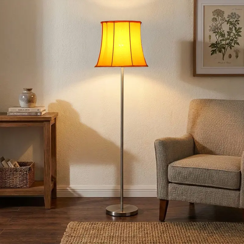 Sunlit Radiance Cotton Floor Lamp