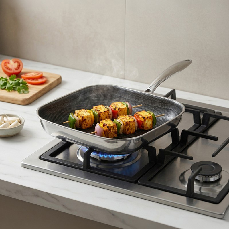 Sear Craft Triply Stainless Steel Grill Pan