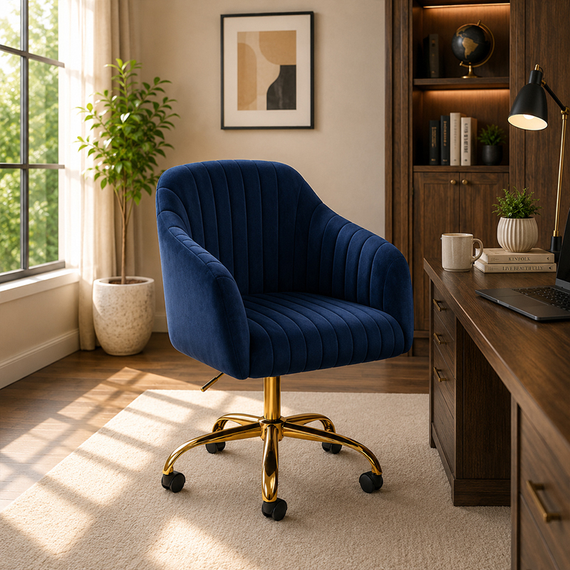 Caden Ergonomic Executive Office Chair - Blue