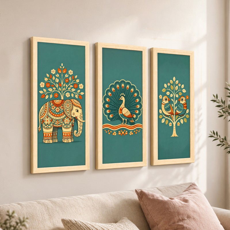 Mystic Flora Wall Art - Set of Three