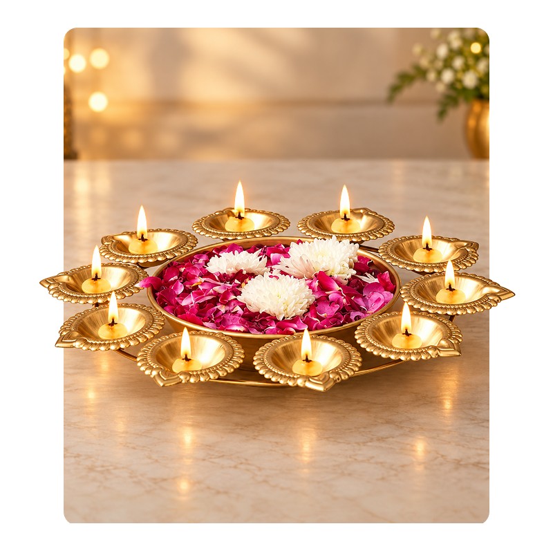 Nirvana Urli With Diya
