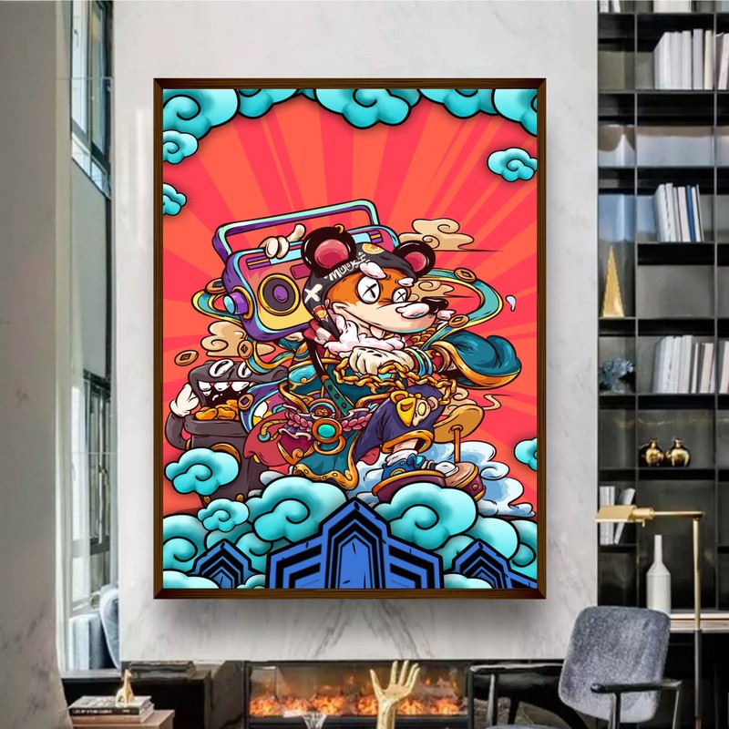 Urbanoid Canvas Wall Painting