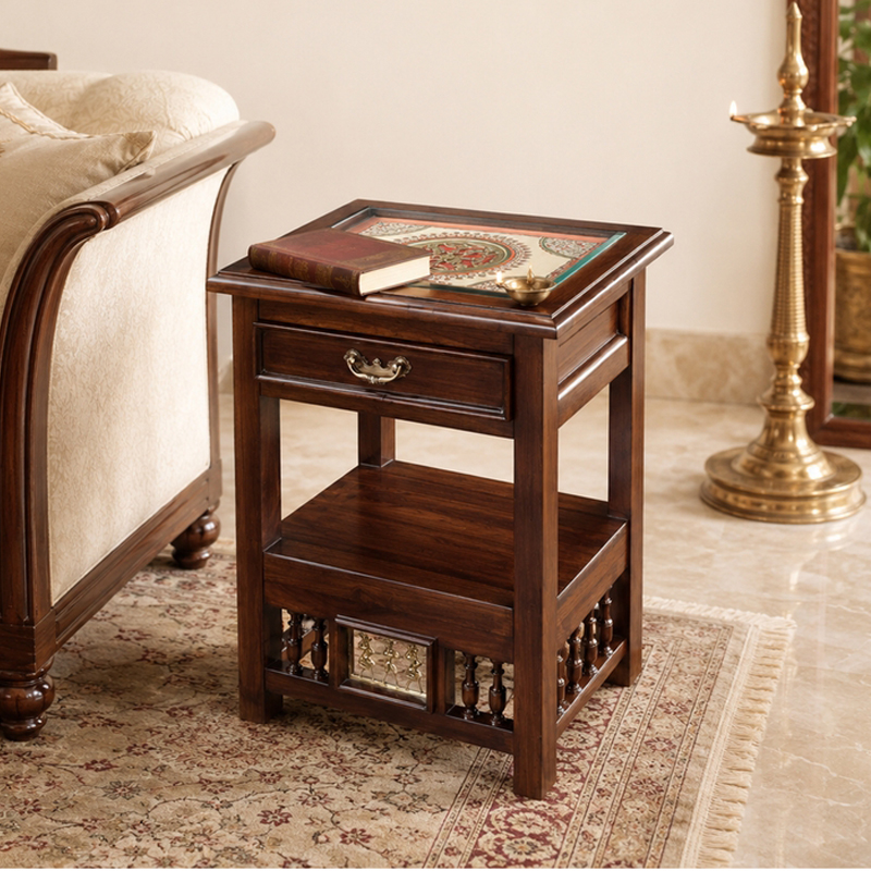 Myra I Teak Wood Side Table