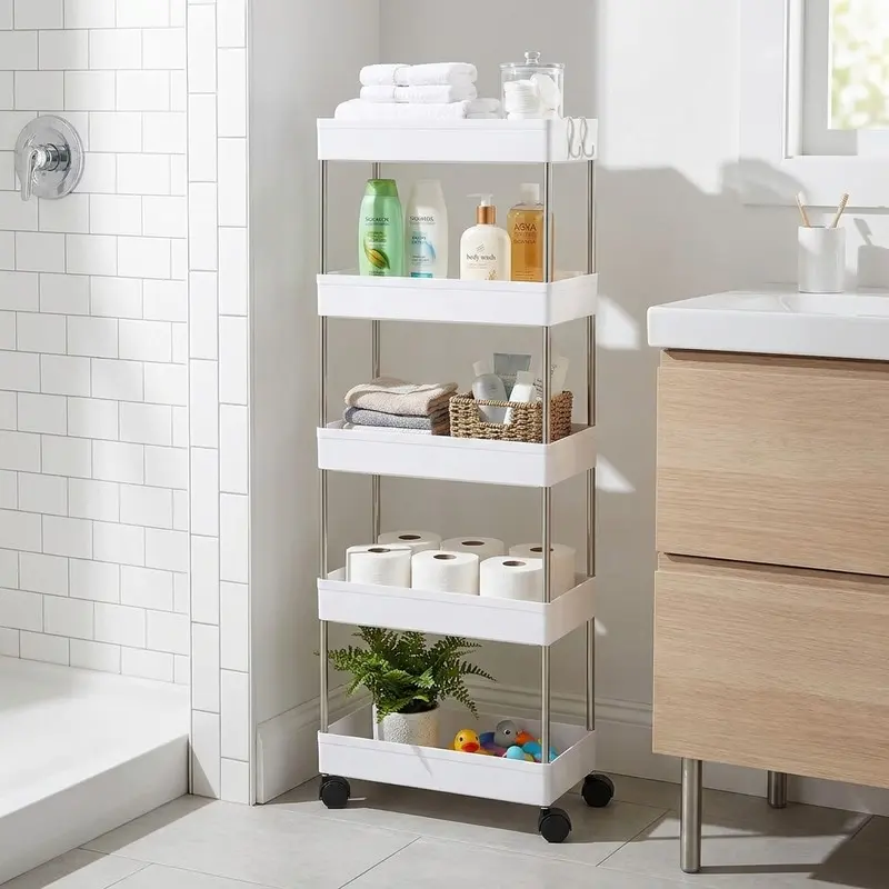 Flexi 5 Tier Freestanding Racks - White