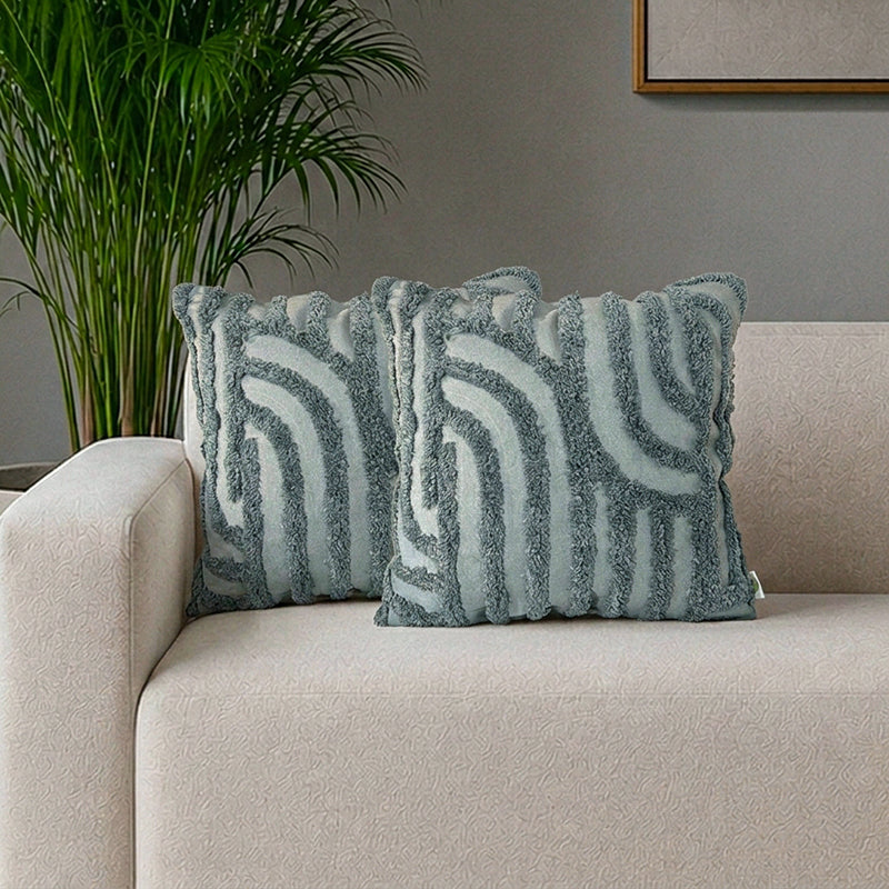 Ferntact Tufted Cushion Cover Set - Set Of Two