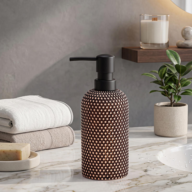 Pure Flow Refillable Liquid Soap Dispenser (Brown) - 420 mL - 420 mL