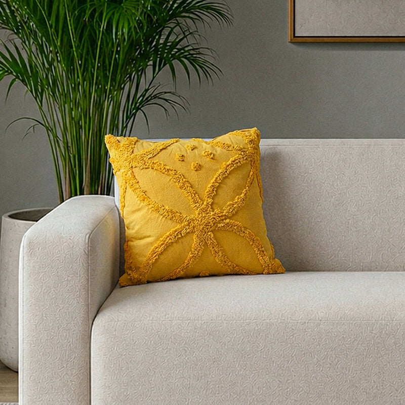Kata Tufted Cover - Yellow