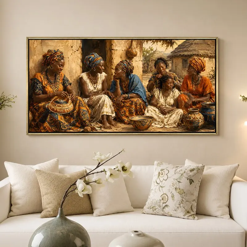 Whisper Stories Canvas Wall Art With Frame - 380 GSM