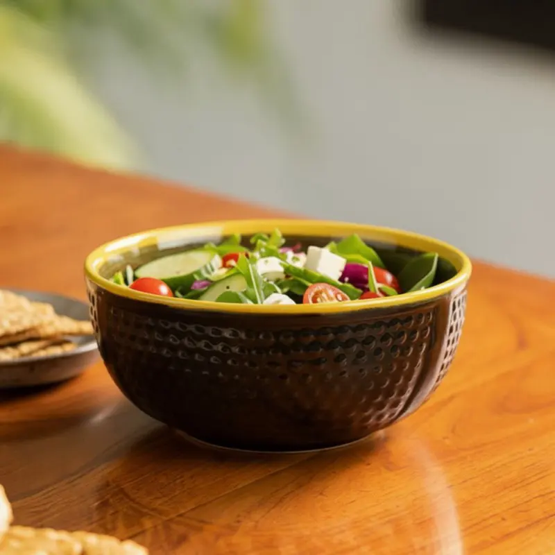 Terra Bloom Ceramic Serving Bowls