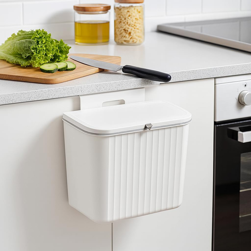 Amberline Pedal Dustbin - White
