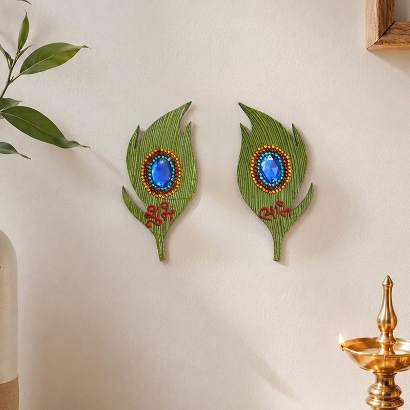 Mangalam Subh Labh Wall Accent - Set of Two
