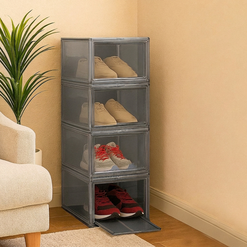 Orion Freestanding Shoe Racks - Set of Four