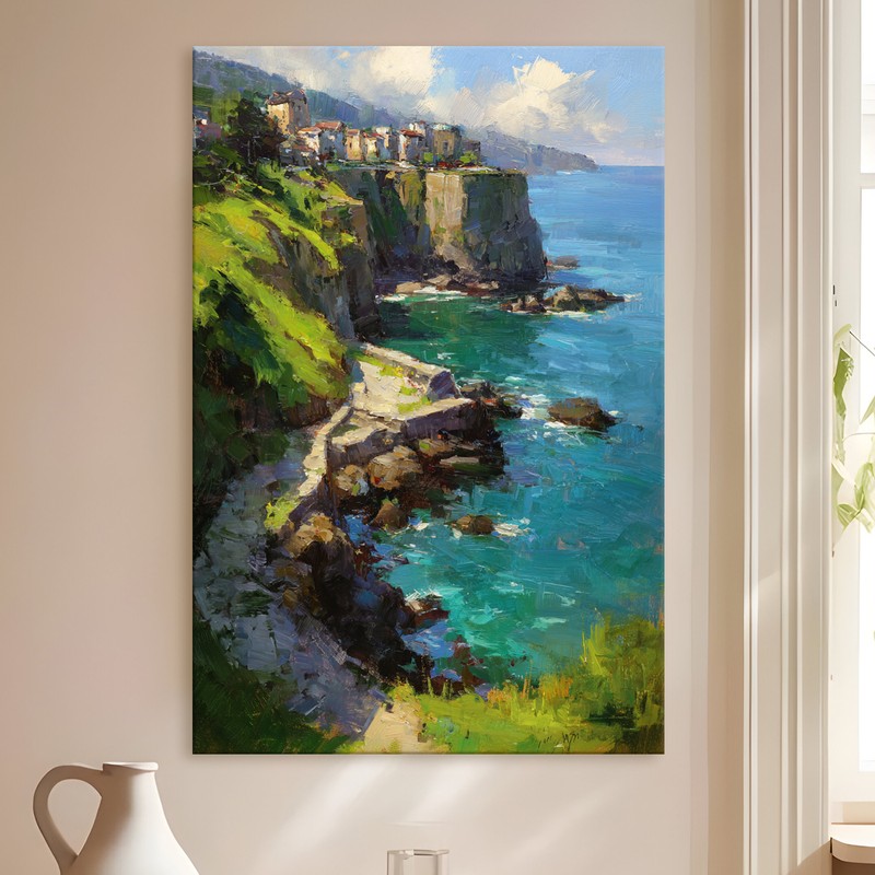 Coastal Cove Gallery Wrapped Canvas Wall Painting