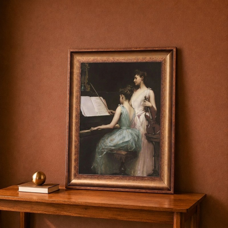 Musical Duet Canvas Wall Painting