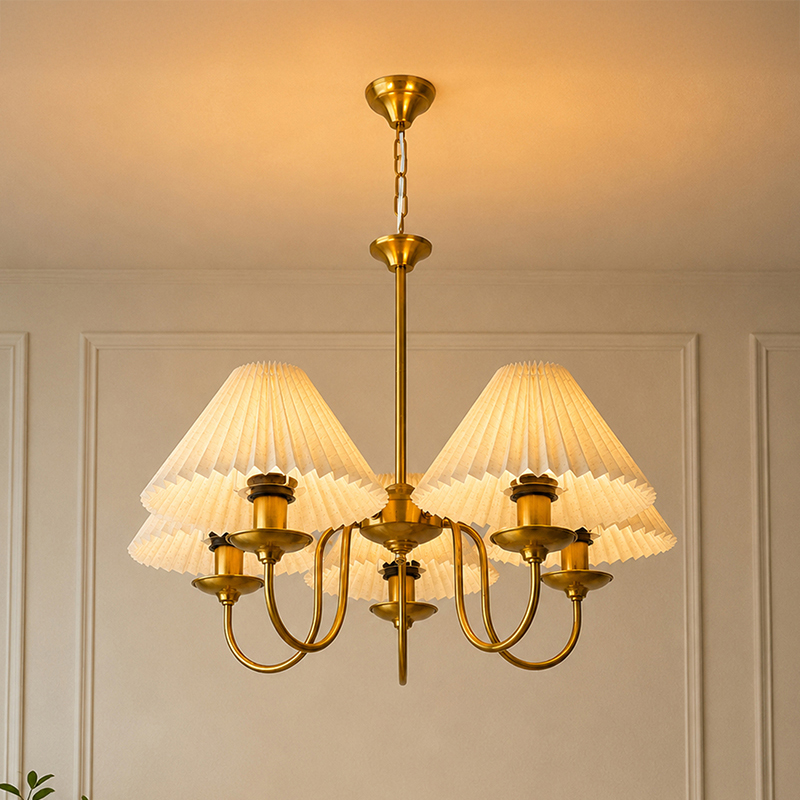 Eloria Metal Chandelier - White
