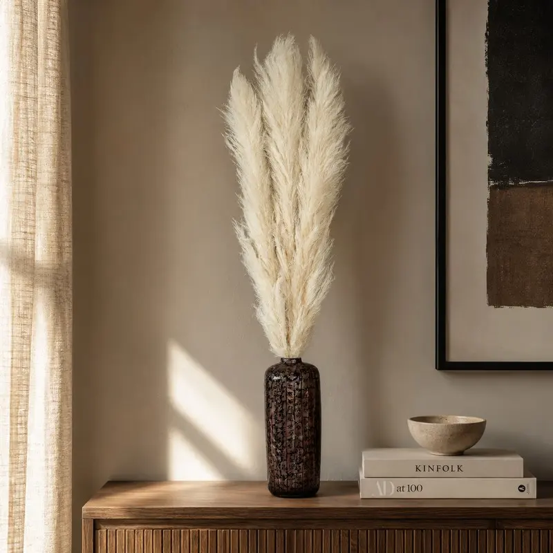 Wild Fluff Dried Pampas - Set Of Three