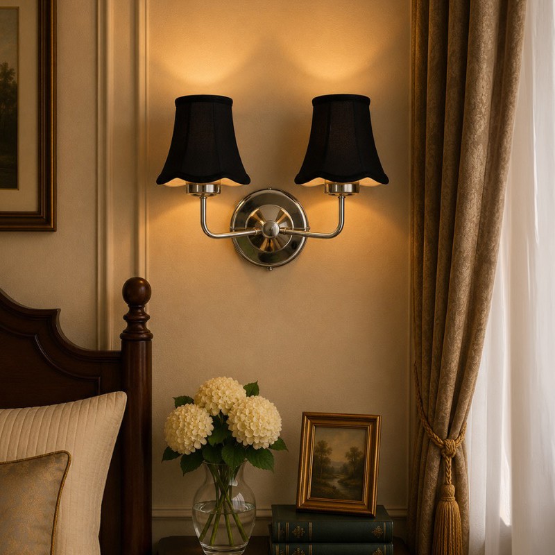 Gildelle Duo Cotton Wall Lamp - Black