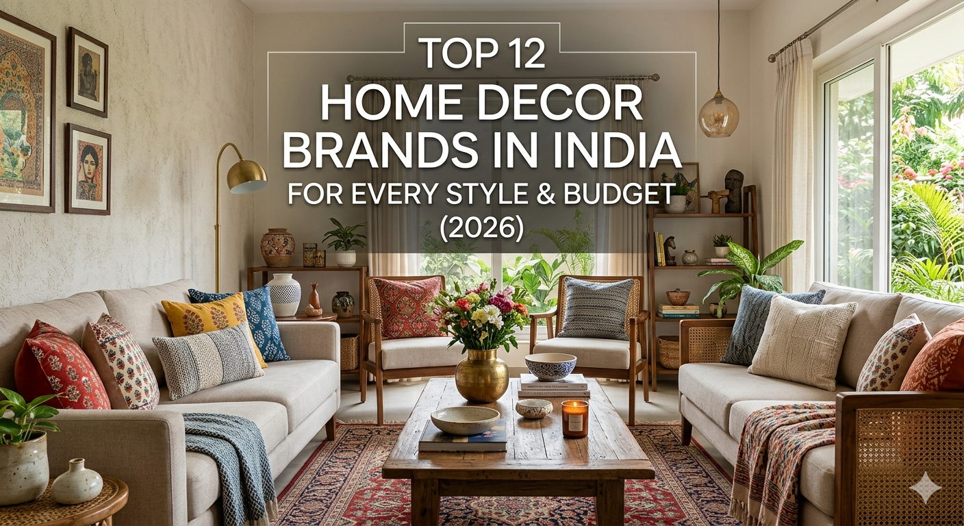Top 12 Home Decor Brands in India for Every Style & Budget (2026)
