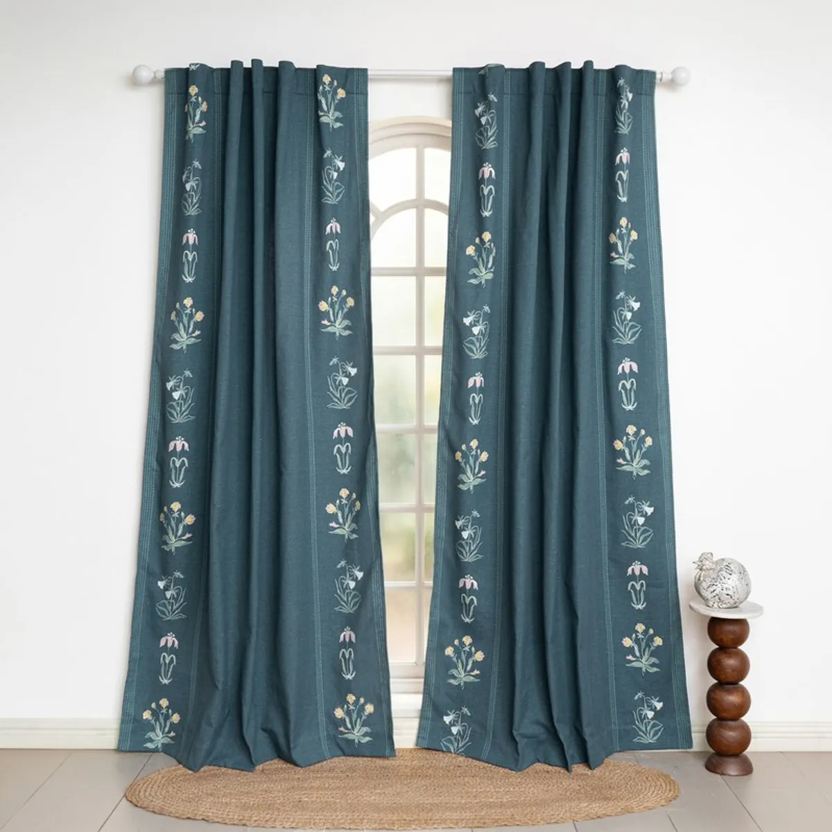 Tranquebar Home Urban Drape Cotton Curtains - Set of Two