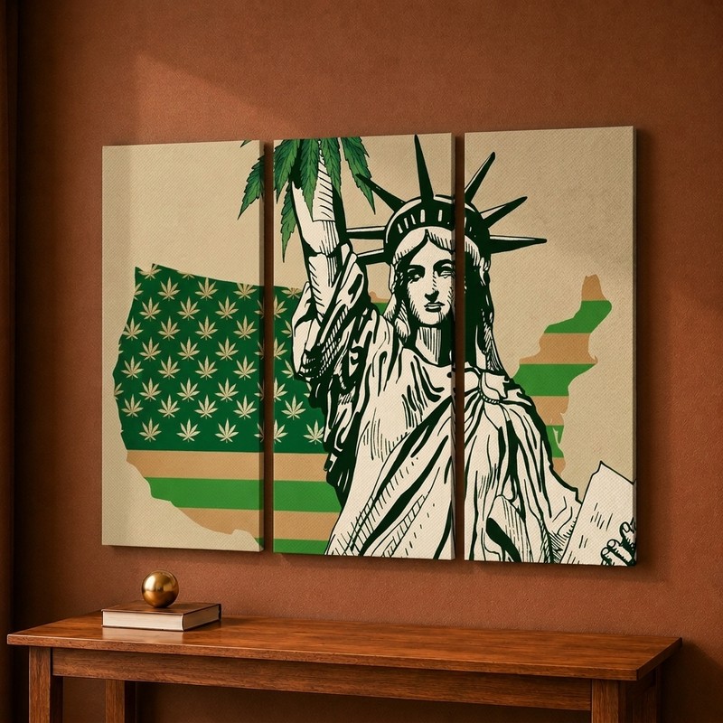 Liberty Monument Canvas Wall Painting