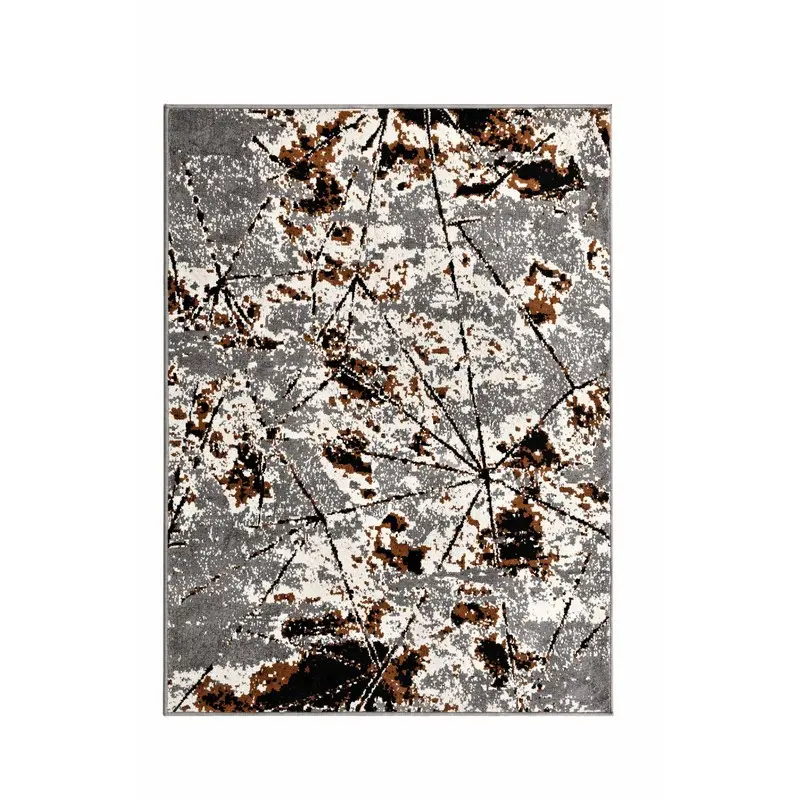 Art Flow Velvet Carpet - Grey,Brown
