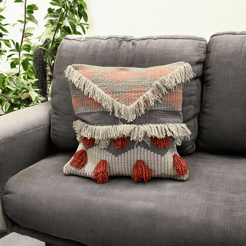 Button Bubble Tufted Cushion Cover - Multicolor - 20 x 20 Inches