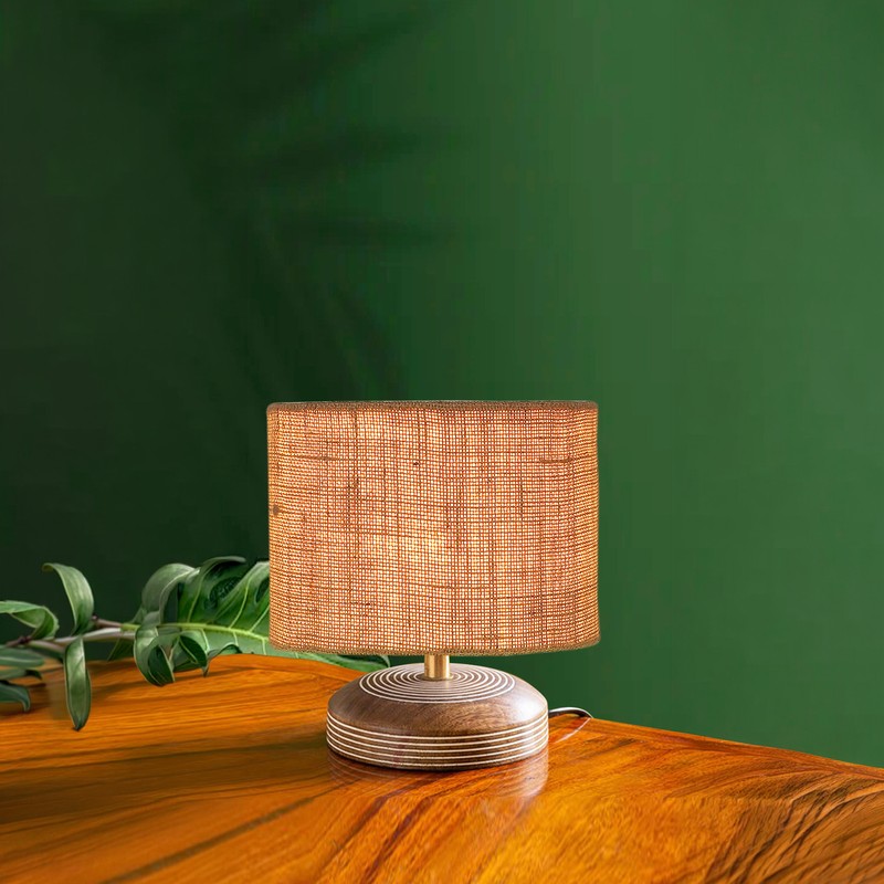 Cincture Wooden Table Lamp - Beige