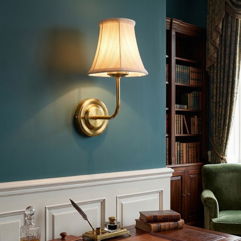 Orelia Classic Cotton Wall Lamp - White