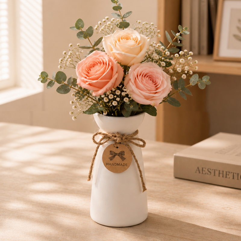 Moha White Vase