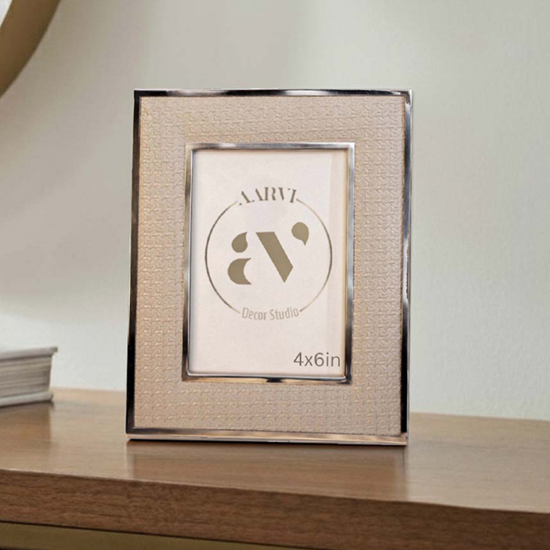 Branchwork Keepsake Leather Photo Frames - Grey - Large