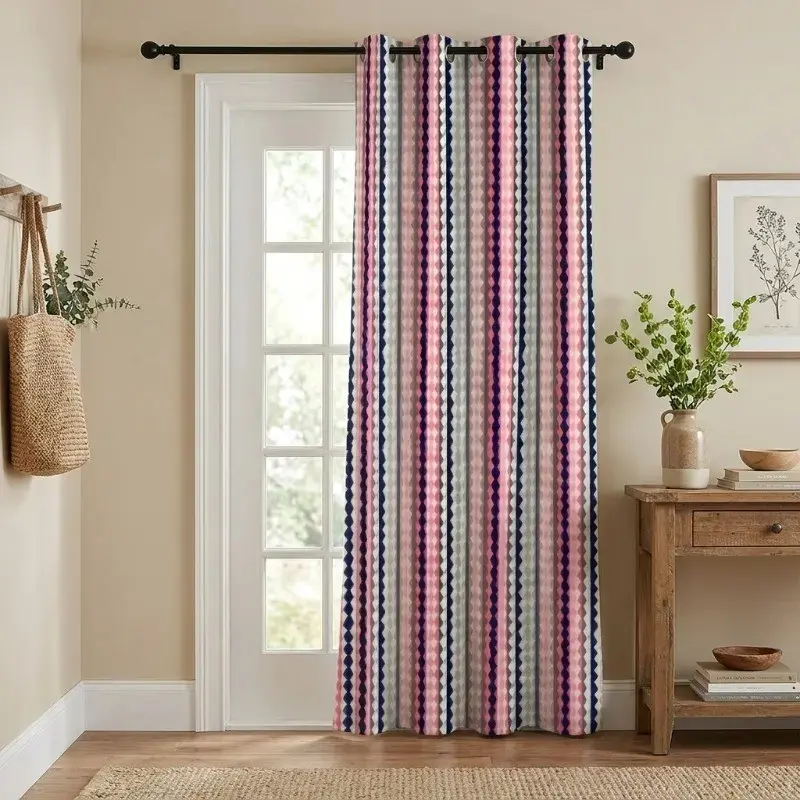Petaline Printed Cotton Curtain - Window - 5 Feet
