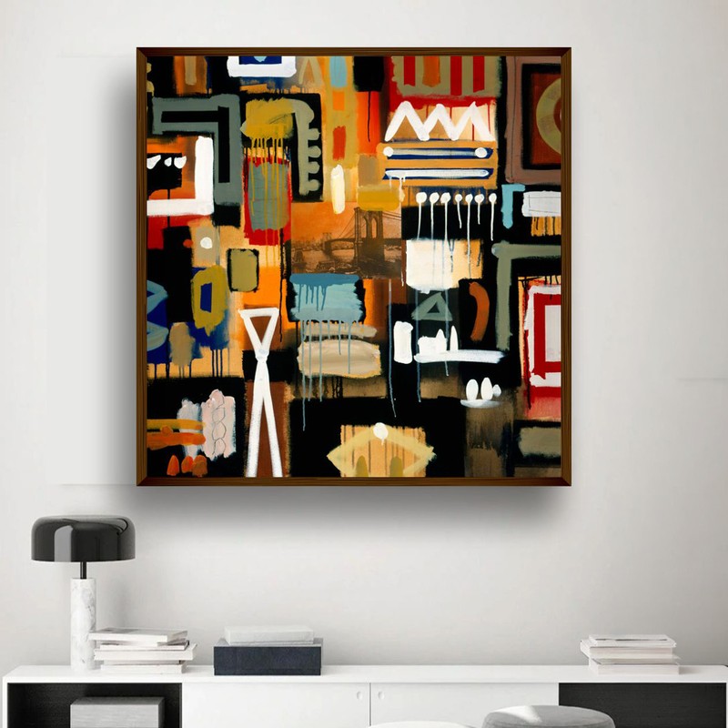 Tachisme Canvas Wall Painting