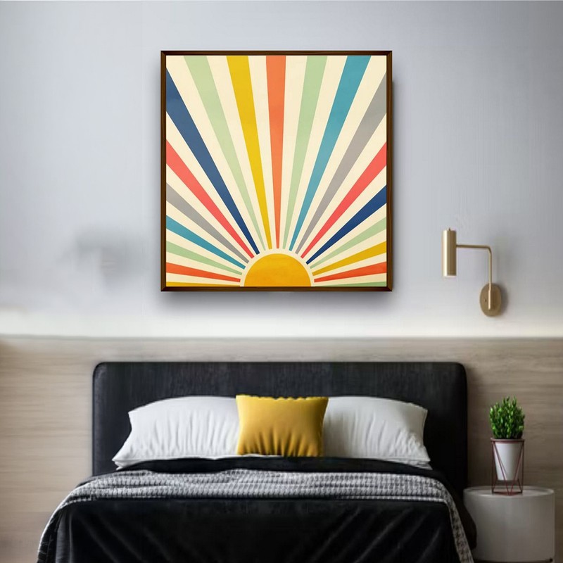 Sunlit Spectrum Canvas Wall Painting